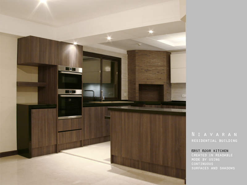 niavaran residential building-modern kitchen